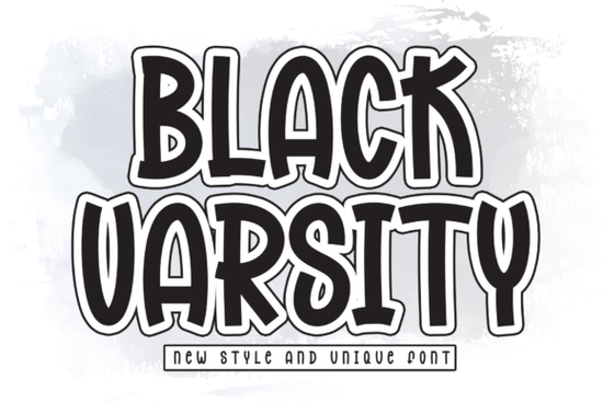 Black Varsity Font